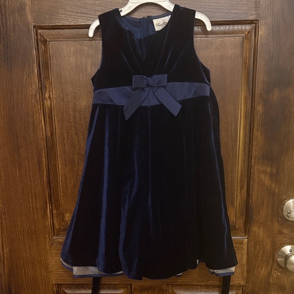 Rare Editions Other - Rare Editions Blue Velvet Dress